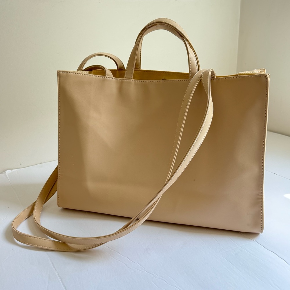 Telfar cream medium shopping tote bag - Picture 9 of 11
